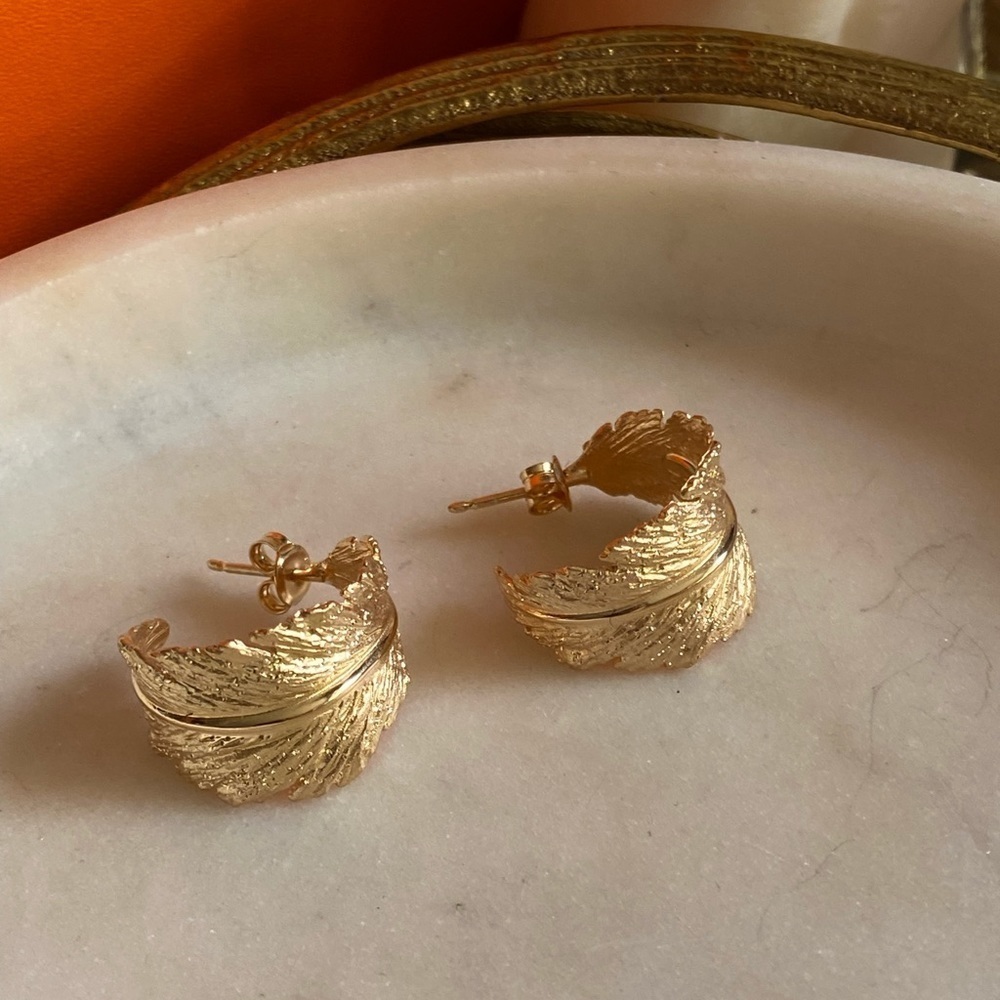 18k Gold Plated Sterling Silver Earrings